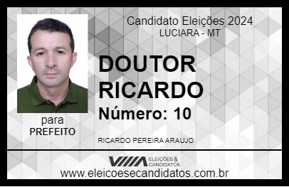 Candidato DOUTOR RICARDO 2024 - LUCIARA - Eleições