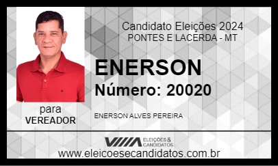 Candidato ENERSON 2024 - PONTES E LACERDA - Eleições