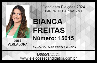 Candidato BIANCA FREITAS 2024 - BARRA DO GARÇAS - Eleições