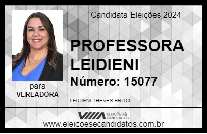 Candidato PROFESSORA LEIDIENI 2024 - BARRA DO GARÇAS - Eleições