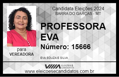 Candidato PROFESSORA EVA 2024 - BARRA DO GARÇAS - Eleições