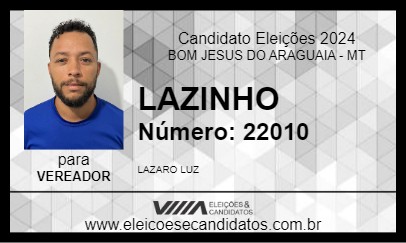 Candidato LAZINHO 2024 - BOM JESUS DO ARAGUAIA - Eleições