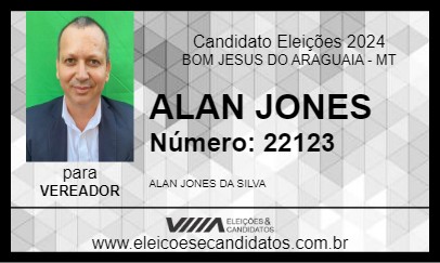 Candidato ALAN JONES 2024 - BOM JESUS DO ARAGUAIA - Eleições