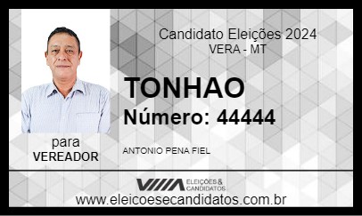 Candidato TONHAO 2024 - VERA - Eleições