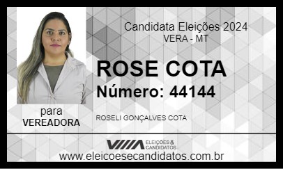 Candidato ROSE COTA 2024 - VERA - Eleições