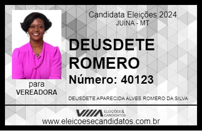 Candidato DEUSDETE ROMERO 2024 - JUÍNA - Eleições