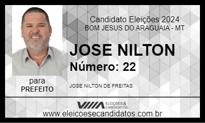 Candidato JOSE NILTON 2024 - BOM JESUS DO ARAGUAIA - Eleições