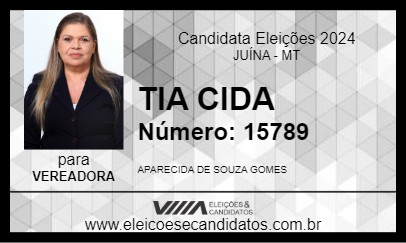 Candidato TIA CIDA 2024 - JUÍNA - Eleições