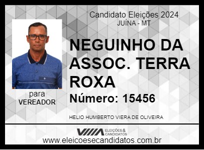 Candidato NEGUINHO DA ASSOC. TERRA ROXA 2024 - JUÍNA - Eleições