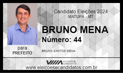 Candidato BRUNO MENA 2024 - MATUPÁ - Eleições