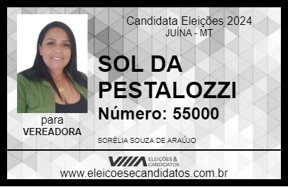 Candidato SOL DA PESTALOZZI 2024 - JUÍNA - Eleições