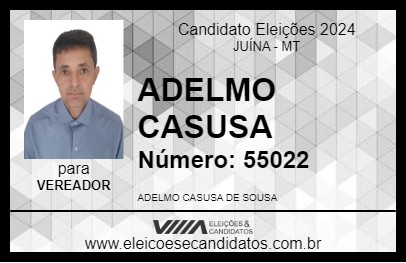 Candidato ADELMO CASUSA 2024 - JUÍNA - Eleições