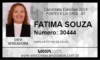 Candidato FATIMA SOUZA 2024 - PONTES E LACERDA - Eleições