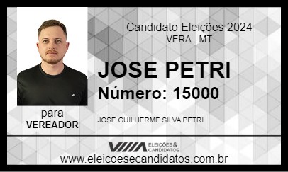 Candidato JOSE PETRI 2024 - VERA - Eleições