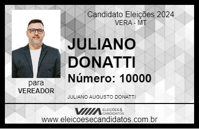 Candidato JULIANO DONATTI 2024 - VERA - Eleições