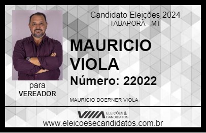 Candidato MAURICIO VIOLA 2024 - TABAPORÃ - Eleições