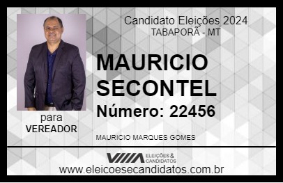 Candidato MAURICIO SECONTEL 2024 - TABAPORÃ - Eleições