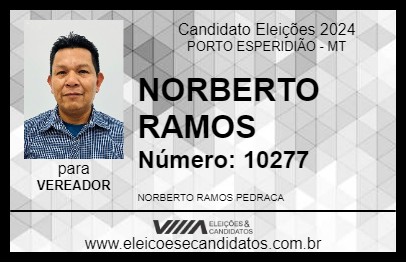 Candidato NORBERTO RAMOS 2024 - PORTO ESPERIDIÃO - Eleições