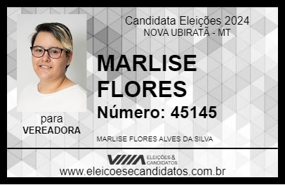 Candidato MARLISE FLORES 2024 - NOVA UBIRATÃ - Eleições