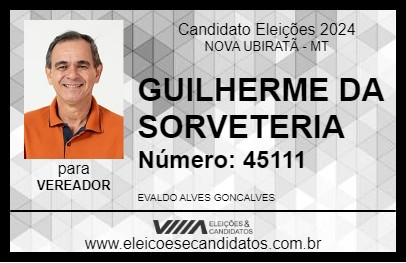 Candidato GUILHERME DA SORVETERIA 2024 - NOVA UBIRATÃ - Eleições