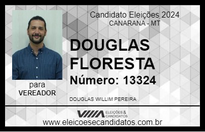 Candidato DOUGLAS FLORESTA 2024 - CANARANA - Eleições