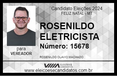 Candidato ROSENILDO ELETRICISTA 2024 - FELIZ NATAL - Eleições