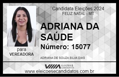 Candidato ADRIANA DA SAÚDE 2024 - FELIZ NATAL - Eleições