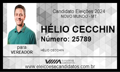 Candidato HÉLIO CECCHIN 2024 - NOVO MUNDO - Eleições