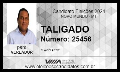 Candidato TALIGADO 2024 - NOVO MUNDO - Eleições