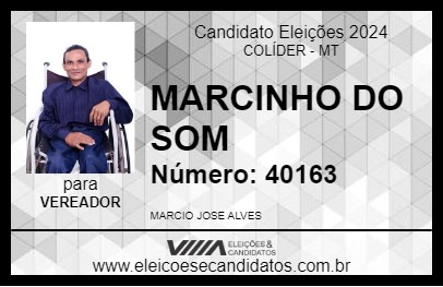 Candidato MARCINHO DO SOM 2024 - COLÍDER - Eleições