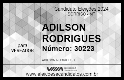 Candidato ADILSON RODRIGUES 2024 - SORRISO - Eleições