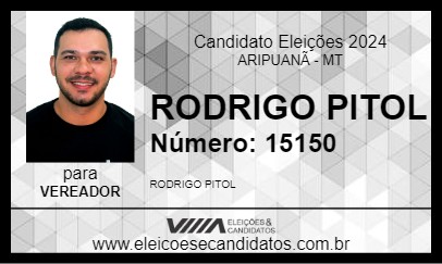 Candidato RODRIGO PITOL 2024 - ARIPUANÃ - Eleições