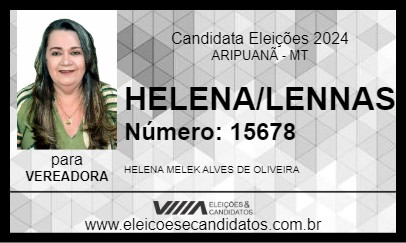 Candidato HELENA/LENNAS 2024 - ARIPUANÃ - Eleições