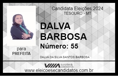 Candidato DALVA BARBOSA 2024 - TESOURO - Eleições