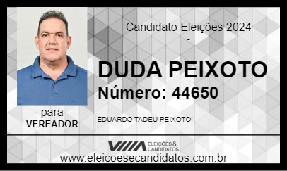 Candidato DUDA PEIXOTO 2024 - CUIABÁ - Eleições