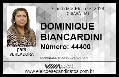 Candidato DOMINIQUE BIANCARDINI 2024 - CUIABÁ - Eleições