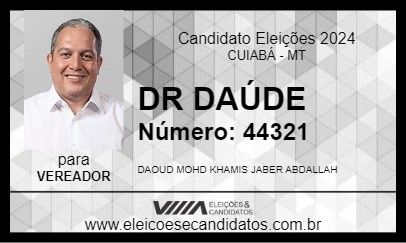 Candidato DR DAÚDE 2024 - CUIABÁ - Eleições