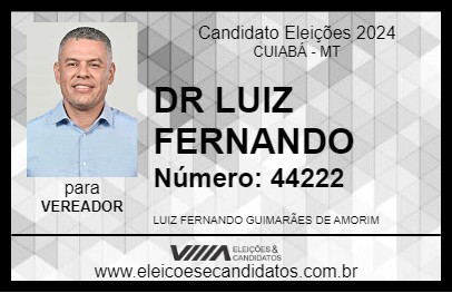 Candidato DR LUIZ FERNANDO 2024 - CUIABÁ - Eleições