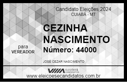 Candidato CEZINHA NASCIMENTO 2024 - CUIABÁ - Eleições