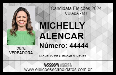 Candidato MICHELLY ALENCAR 2024 - CUIABÁ - Eleições