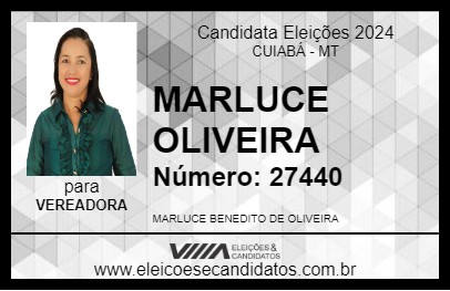 Candidato MARLUCE OLIVEIRA 2024 - CUIABÁ - Eleições