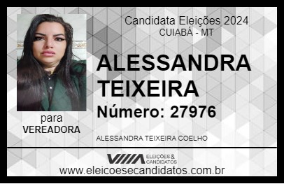 Candidato ALESSANDRA TEIXEIRA 2024 - CUIABÁ - Eleições