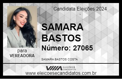 Candidato SAMARA BASTOS 2024 - CUIABÁ - Eleições