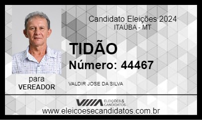 Candidato TIDÃO 2024 - ITAÚBA - Eleições