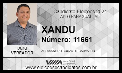 Candidato XANDU 2024 - ALTO PARAGUAI - Eleições