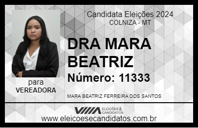 Candidato DRA MARA BEATRIZ 2024 - COLNIZA - Eleições