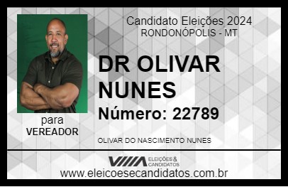 Candidato DR OLIVAR NUNES 2024 - RONDONÓPOLIS - Eleições