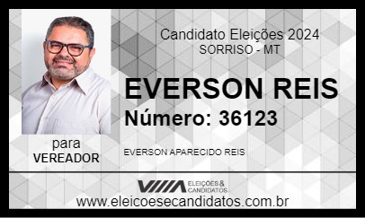 Candidato EVERSON REIS 2024 - SORRISO - Eleições