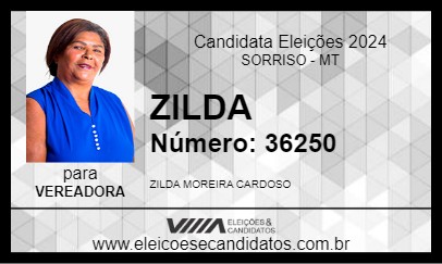 Candidato ZILDA 2024 - SORRISO - Eleições