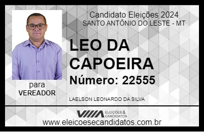 Candidato LEO DA CAPOEIRA 2024 - SANTO ANTÔNIO DO LESTE - Eleições